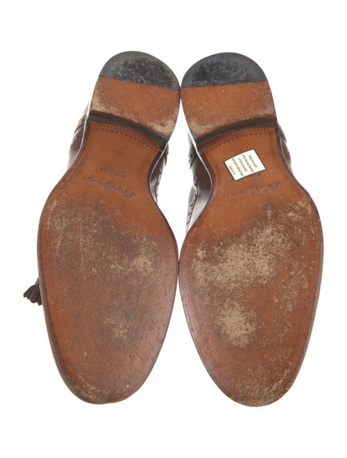 Gucci Web Accent Leather Brogues