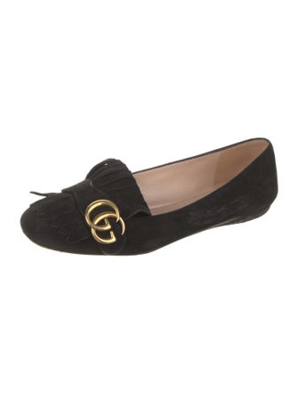 Gucci Marmont Flats Double G Logo Flats