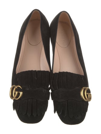 Gucci Marmont Flats Double G Logo Flats