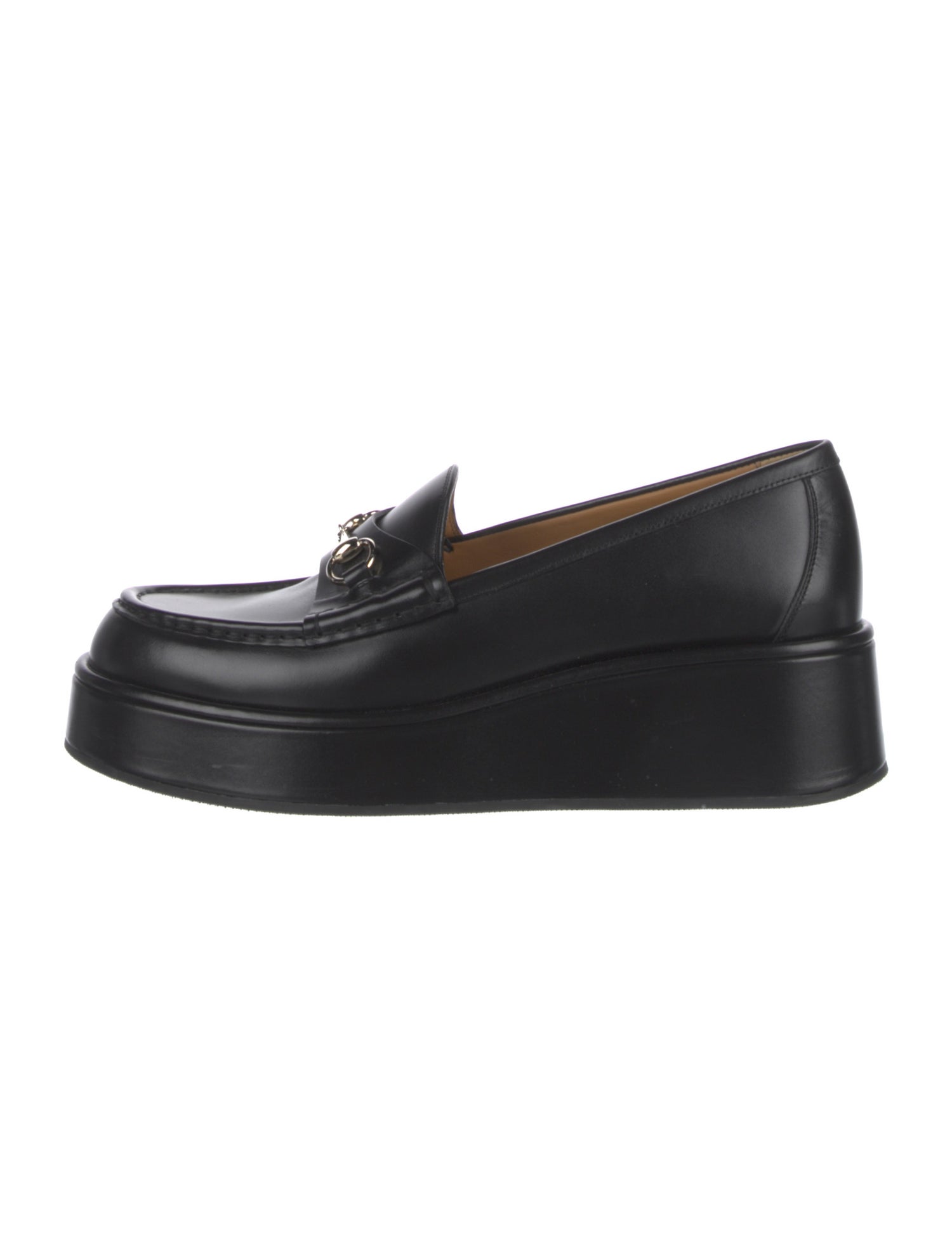 Gucci Horsebit Accent Leather Loafers