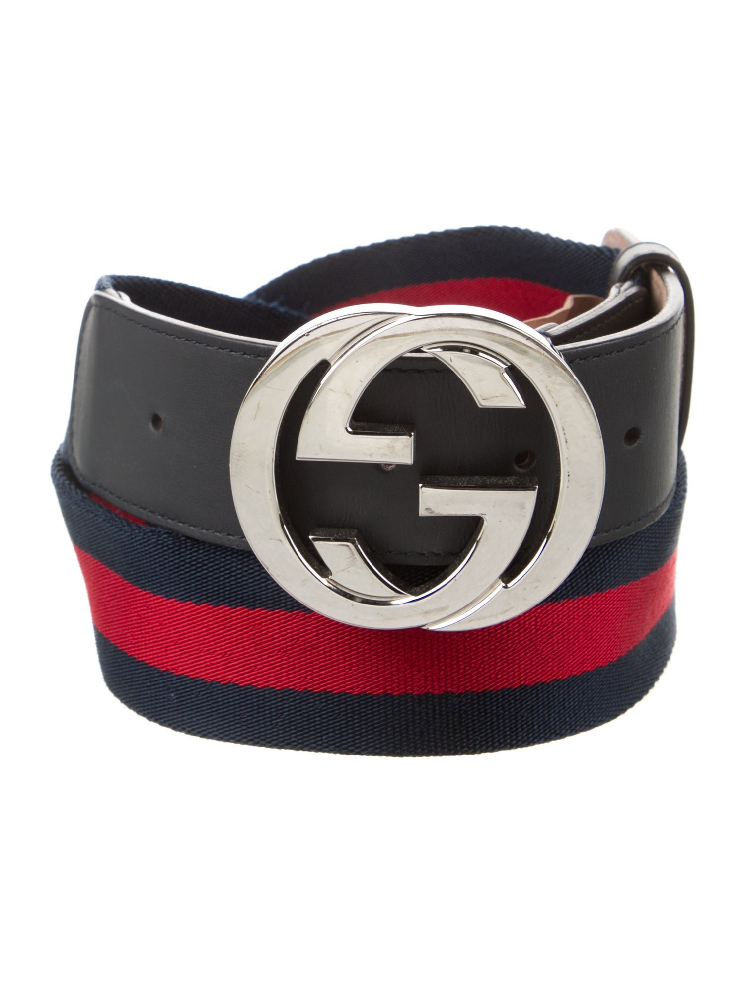 Gucci Web Accent Canvas Belt