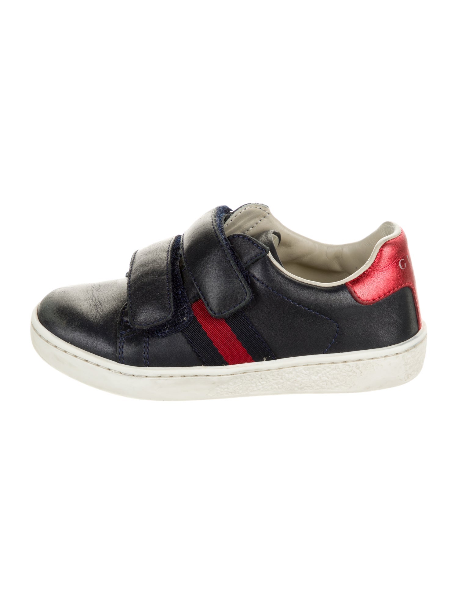 Gucci Kids' Leather Low Top Sneakers