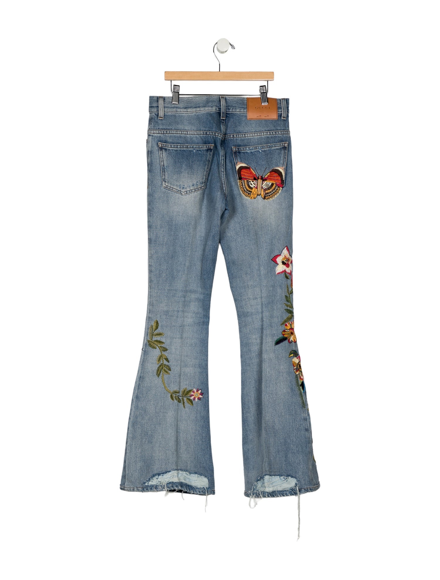 Gucci Mid-Rise Wide Leg Jeans