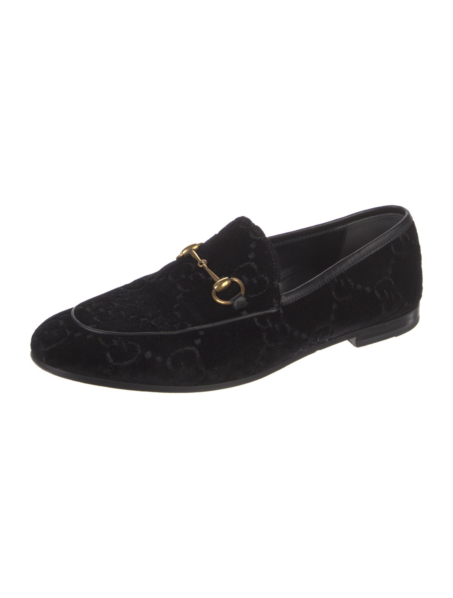 Gucci GG Logo Velvet Loafers