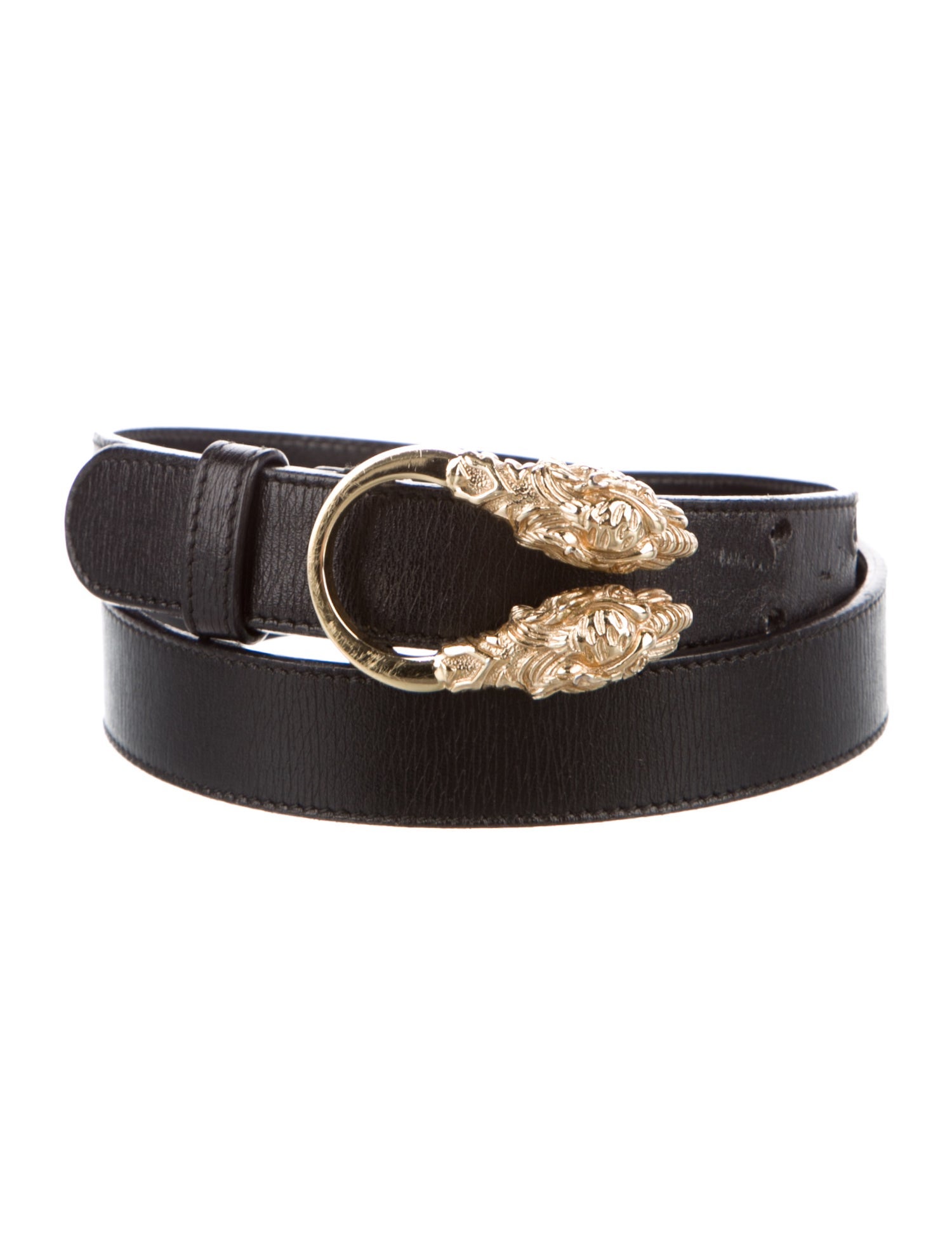 Gucci Tiger Head Accent Skinny Belt Kit