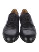 Gucci Web Accent Leather Derby Shoes