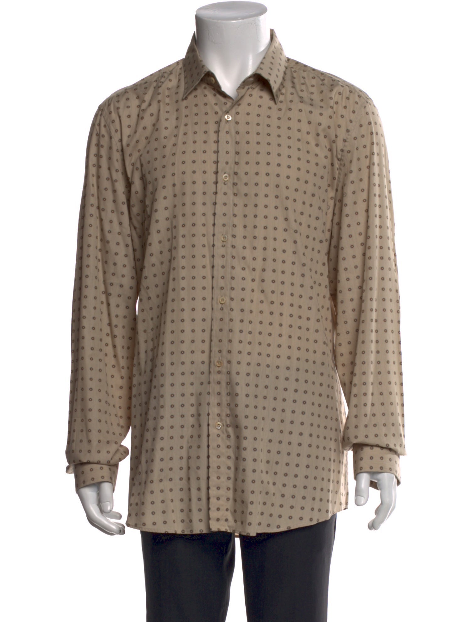 Gucci 2012 Polka Dot Print Dress Shirt
