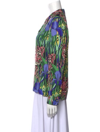 Gucci 2019 Silk Button-Up Top