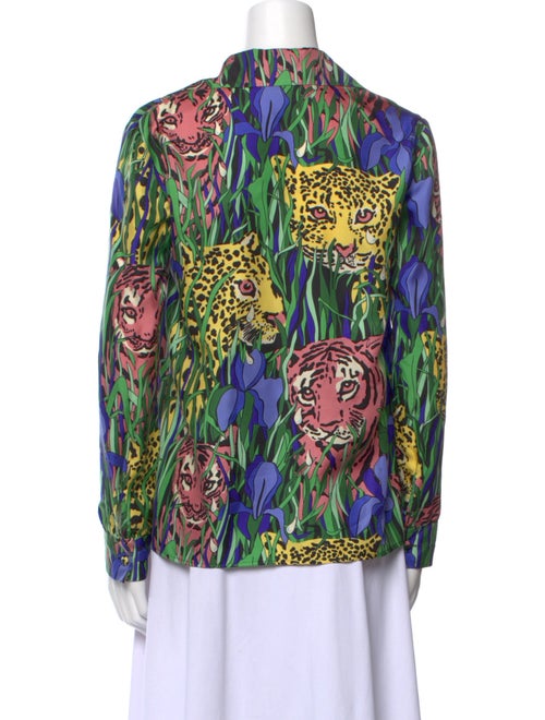 Gucci 2019 Silk Button-Up Top