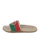 Gucci Web Accent Rubber Slides