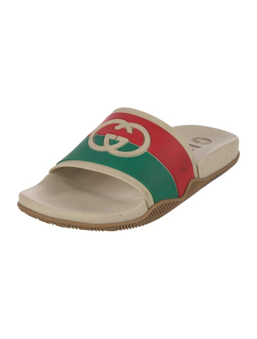 Gucci Web Accent Rubber Slides