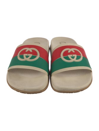 Gucci Web Accent Rubber Slides