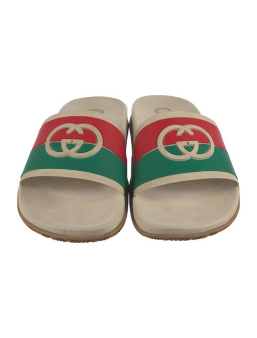 Gucci Web Accent Rubber Slides