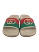 Gucci Web Accent Rubber Slides