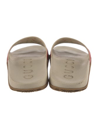 Gucci Web Accent Rubber Slides