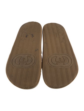 Gucci Web Accent Rubber Slides