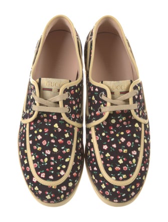 Gucci Flora Print Canvas Sneakers