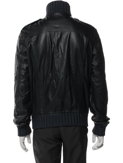 Gucci Leather Bomber Jacket