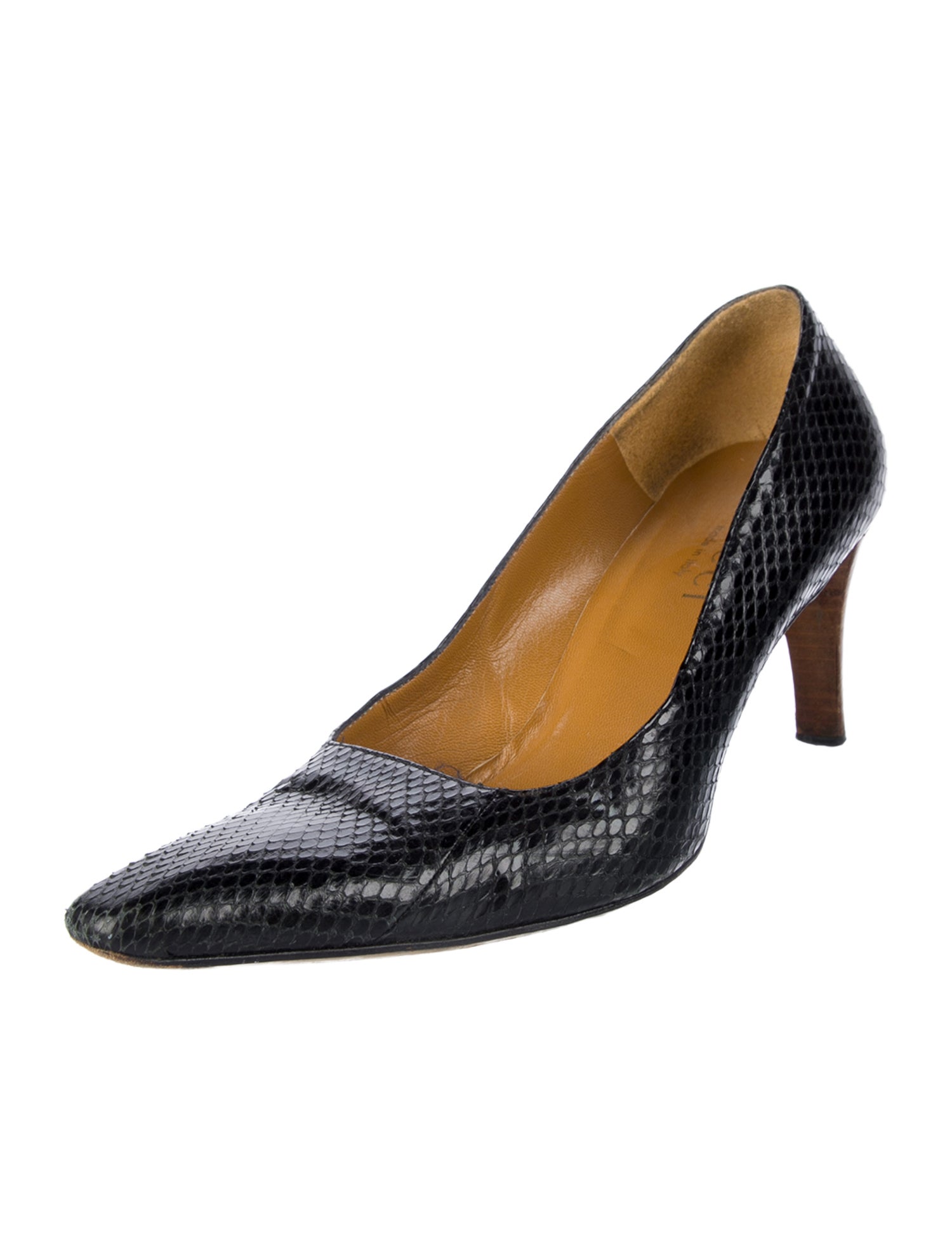 Gucci Snakeskin Animal Print Pumps