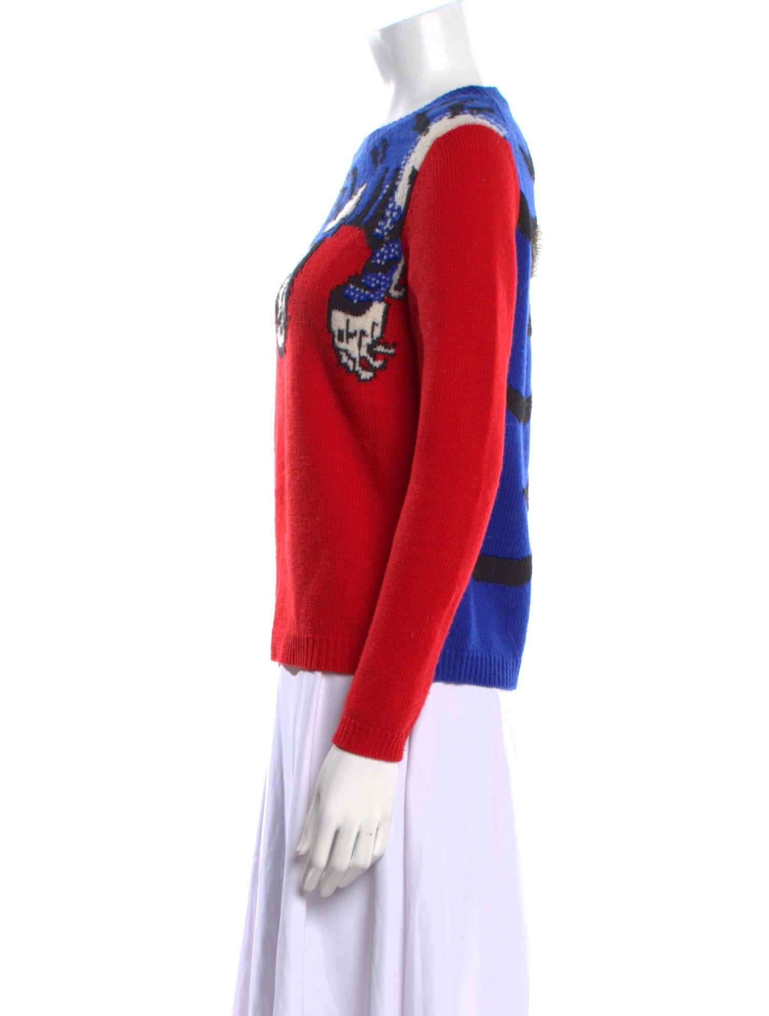 Gucci Wool Graphic Print Sweater