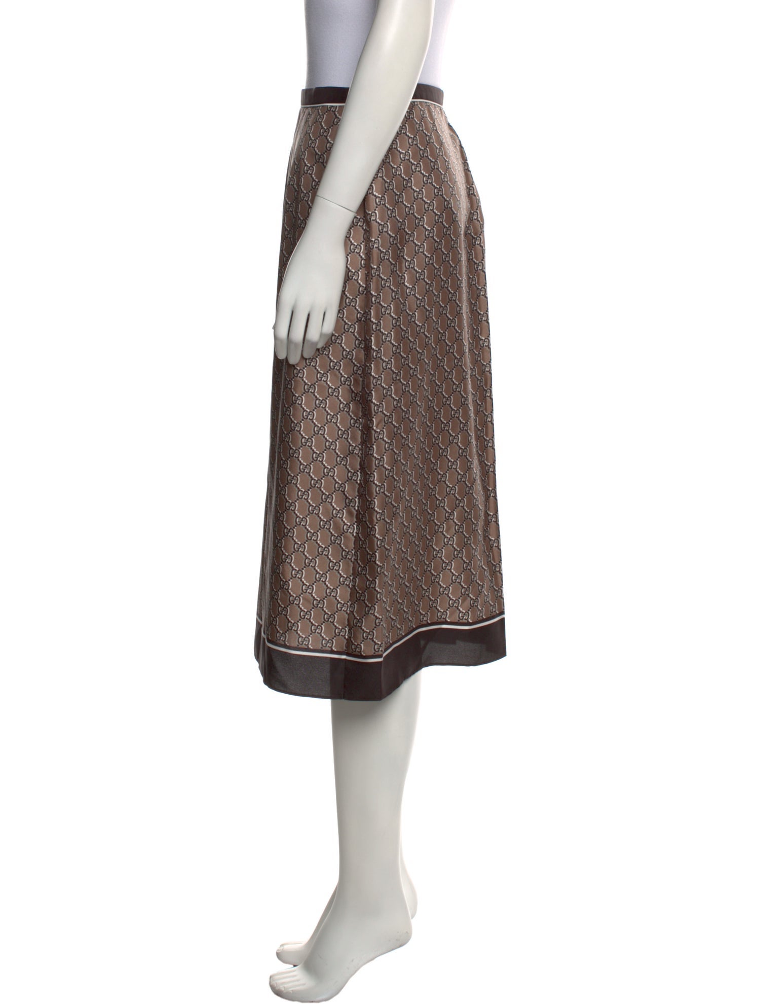 Gucci Silk Knee-Length Skirt