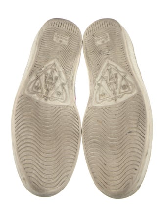 Gucci Web Accent Leather Sneakers