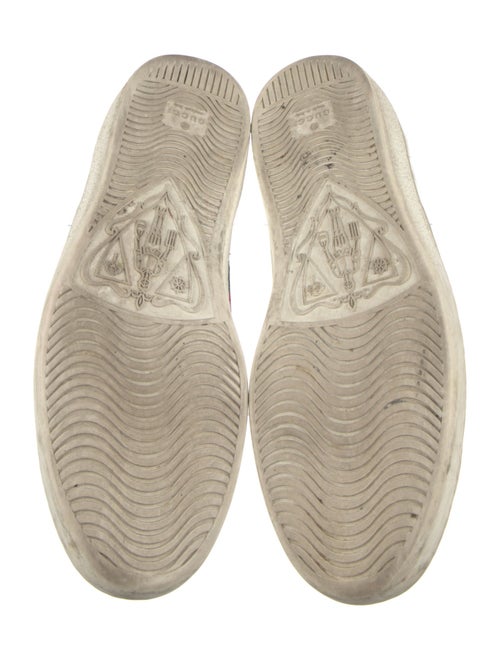 Gucci Web Accent Leather Sneakers