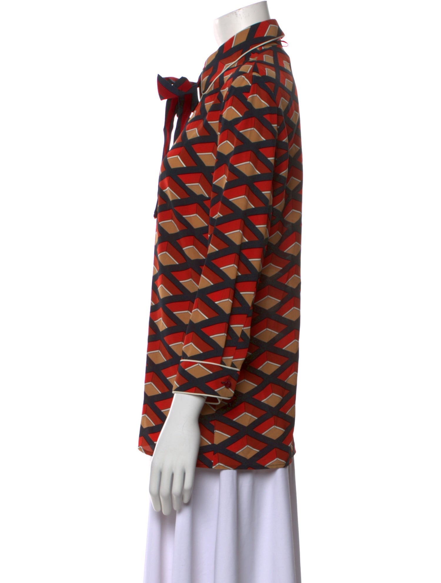 Gucci 2015 Silk Button-Up Top