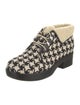 Gucci Tweed Printed Lace-Up Boots