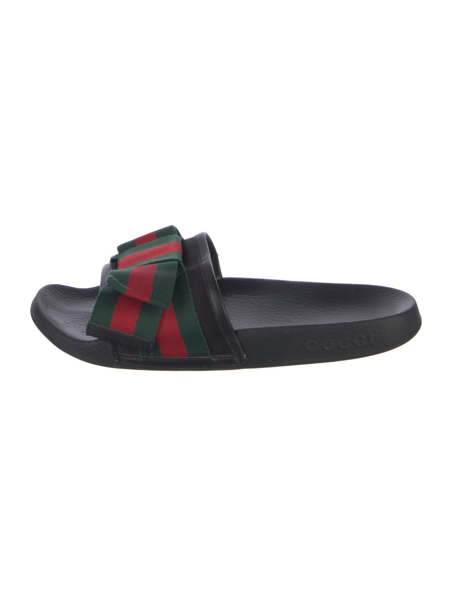 Gucci Web Accent Rubber Slides