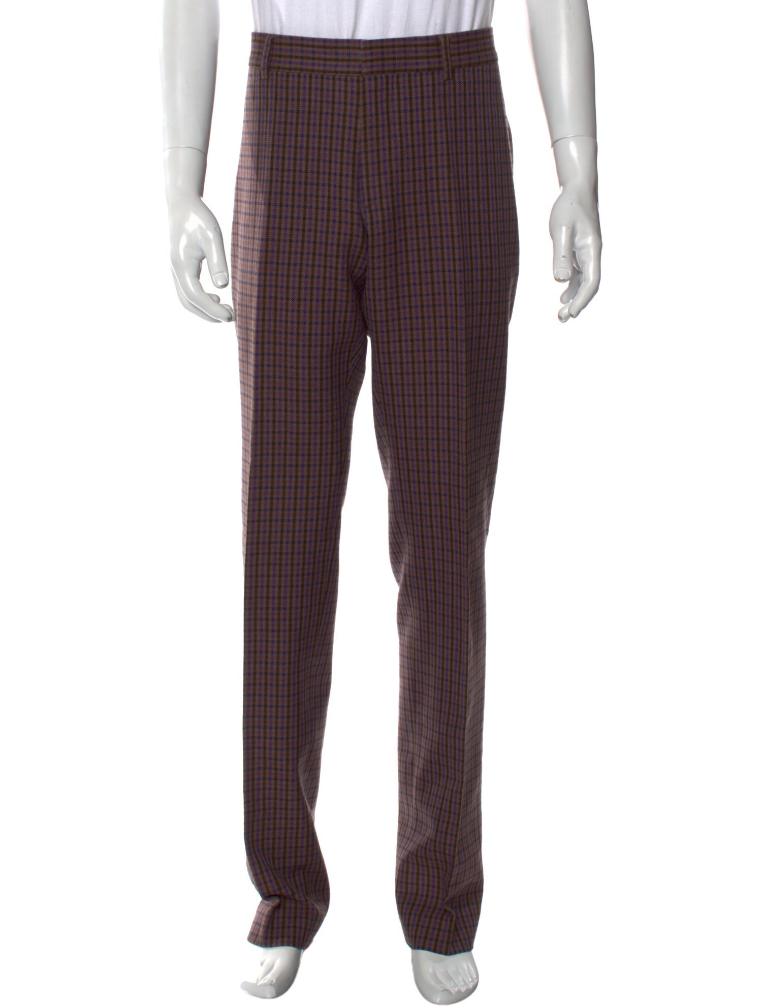 Gucci Plaid Print Pants