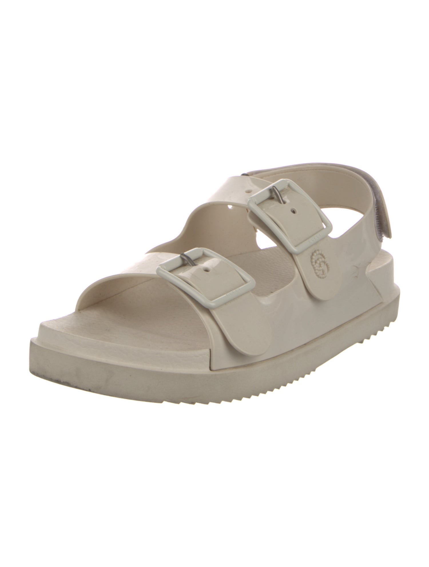 Gucci Double G Logo Rubber Sandals