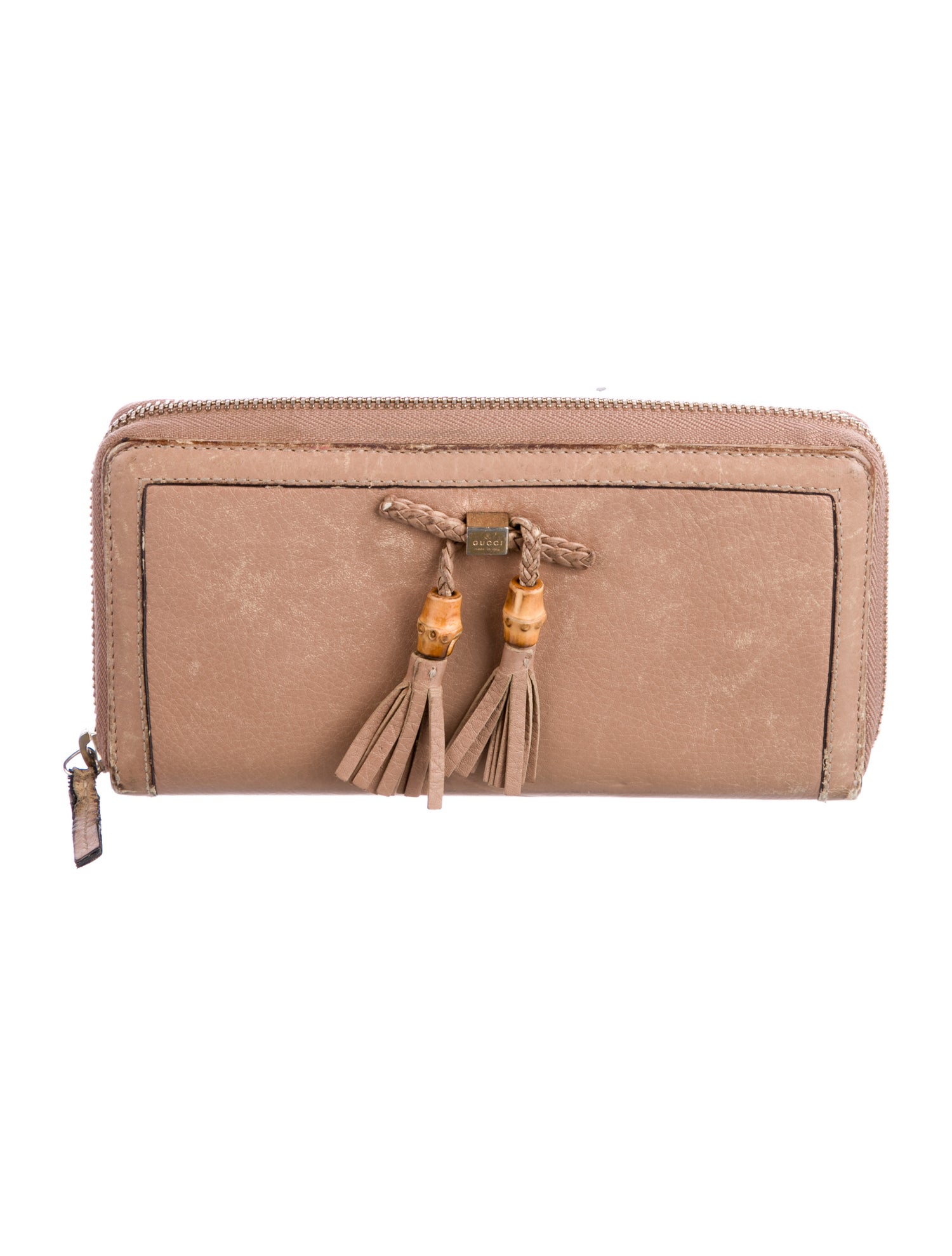 Gucci Bamboo Accent Leather Wallet