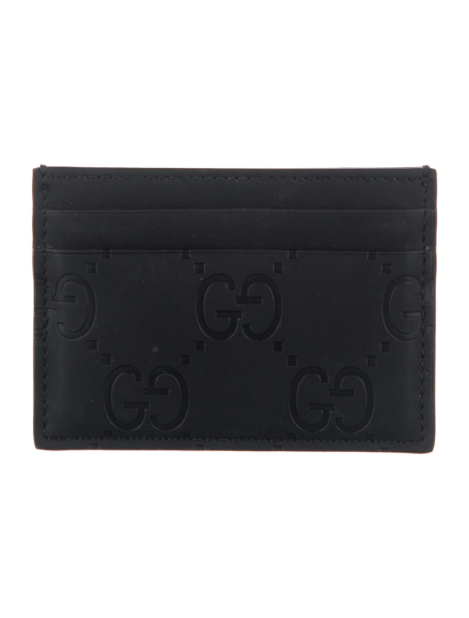 Gucci GG Embossed Leather Card Holder