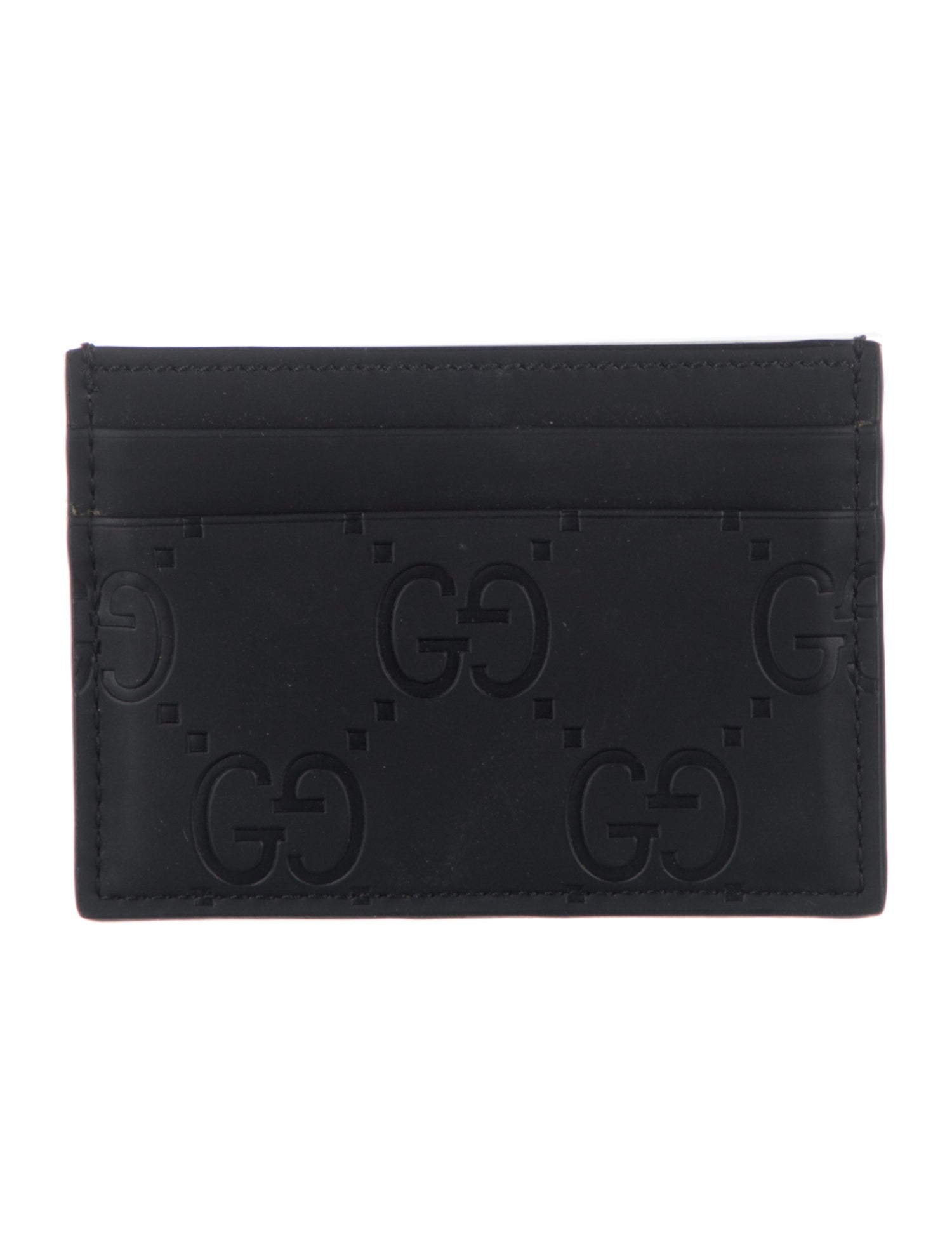 Gucci GG Embossed Leather Card Holder