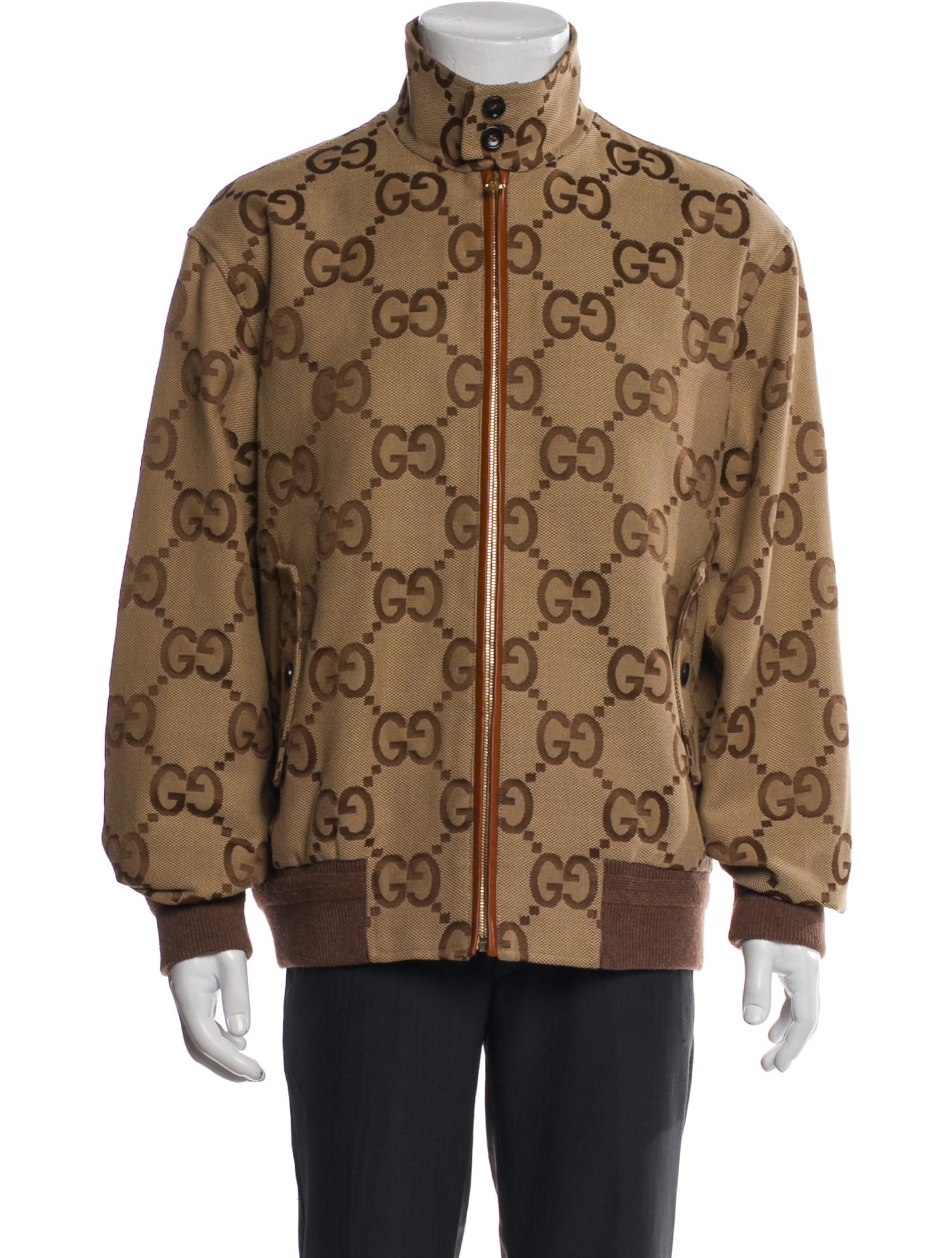Gucci 2022 Jumbo GG Bomber Jacket