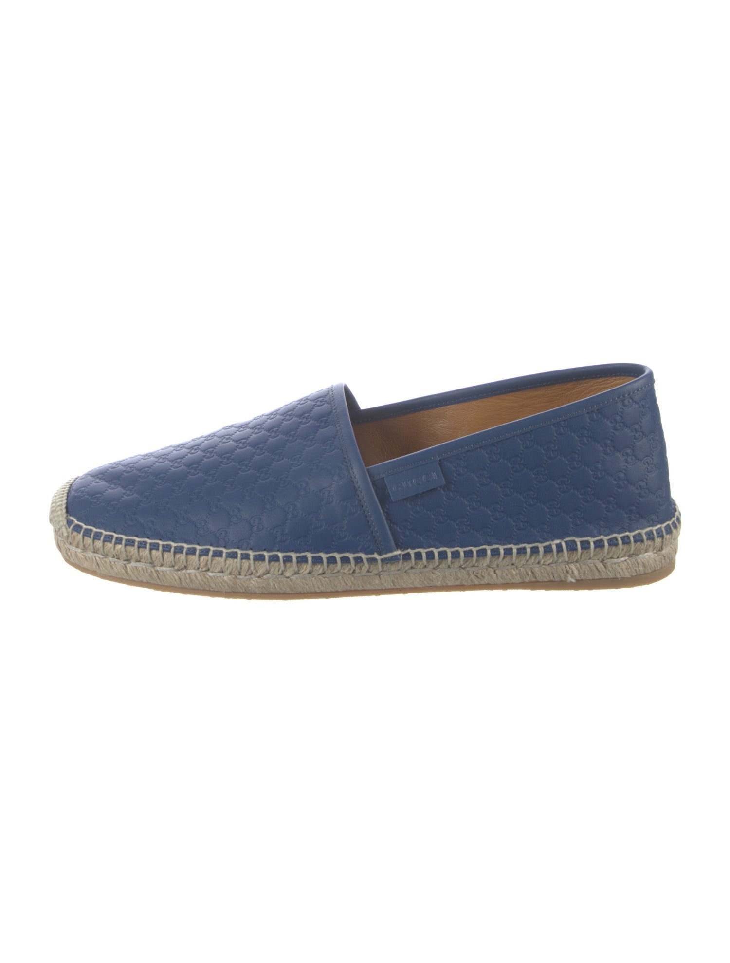 Gucci Microguccissima Pattern Leather Espadrilles