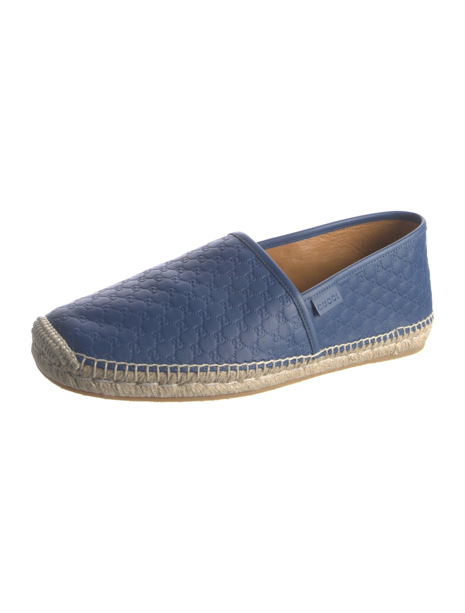 Gucci Microguccissima Pattern Leather Espadrilles