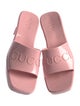 Gucci Rubber Logo Rubber Slides