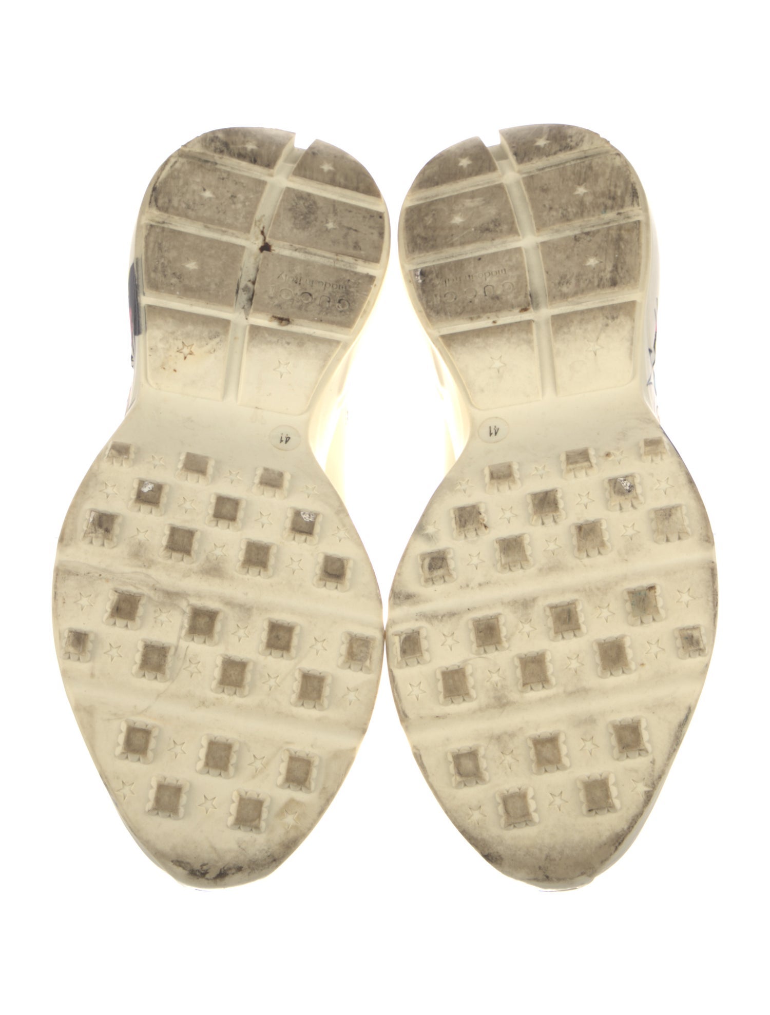 Gucci Leather Printed Sneakers