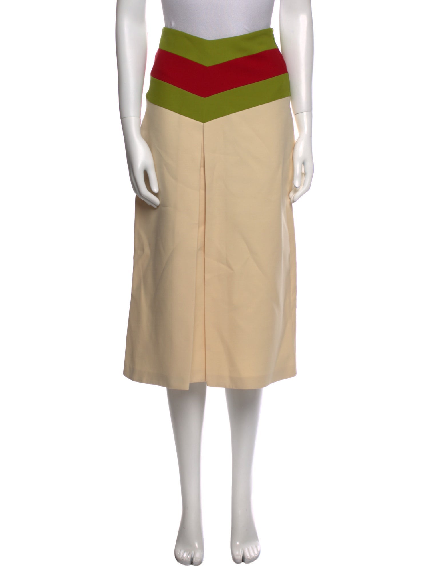 Gucci Silk Midi Length Skirt
