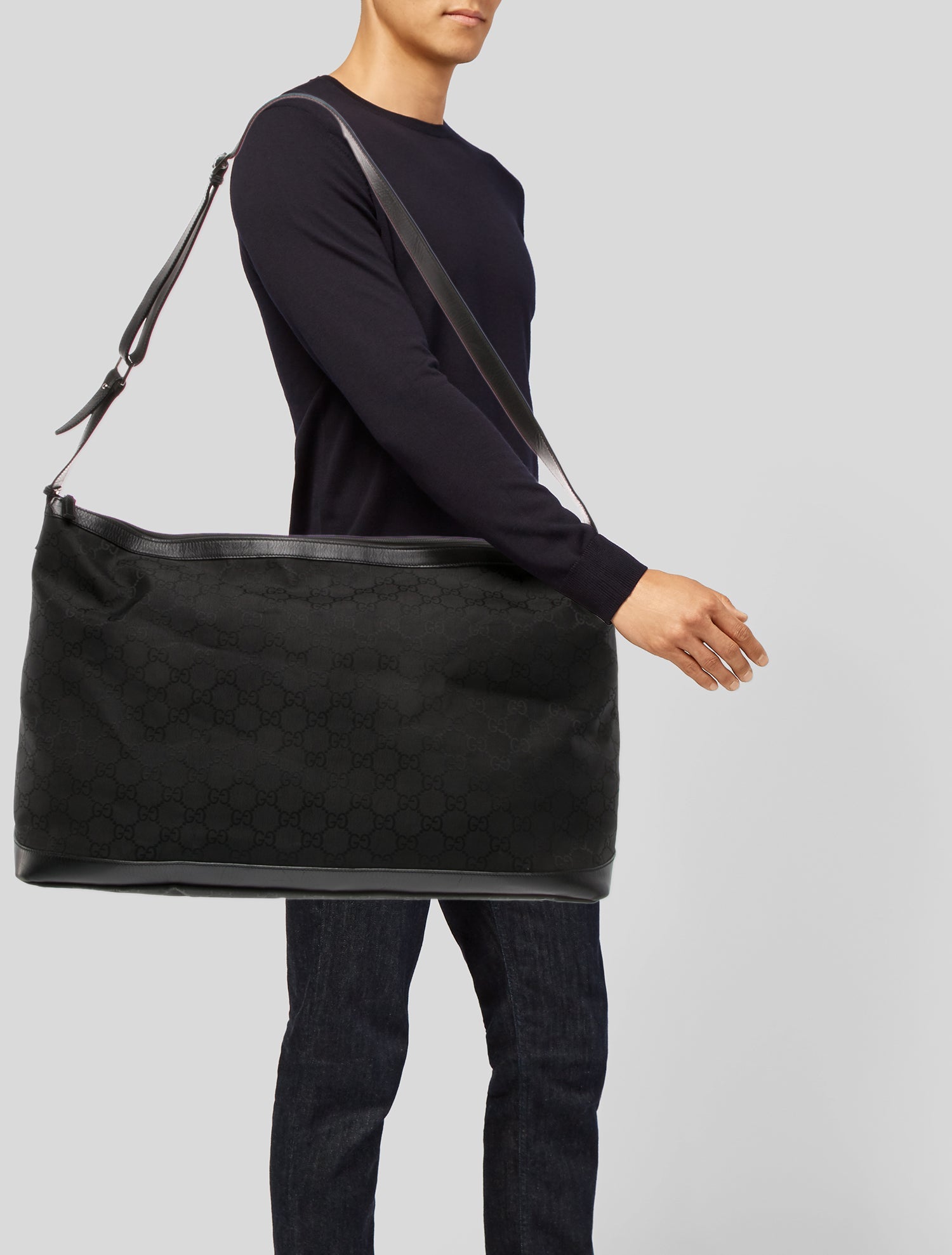 Gucci GG Nylon Weekender Bag