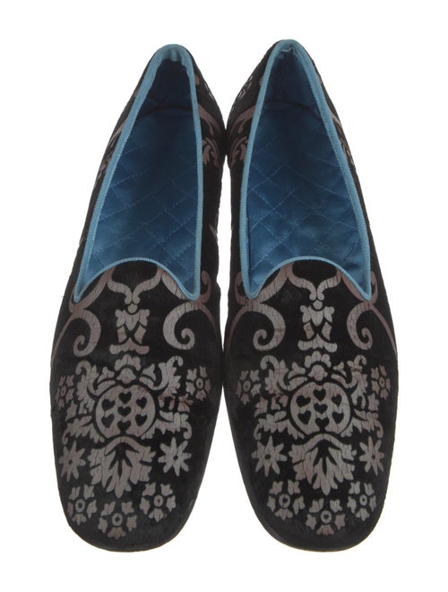 Gucci Velvet Printed Loafers