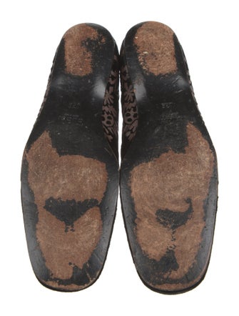 Gucci Velvet Printed Loafers
