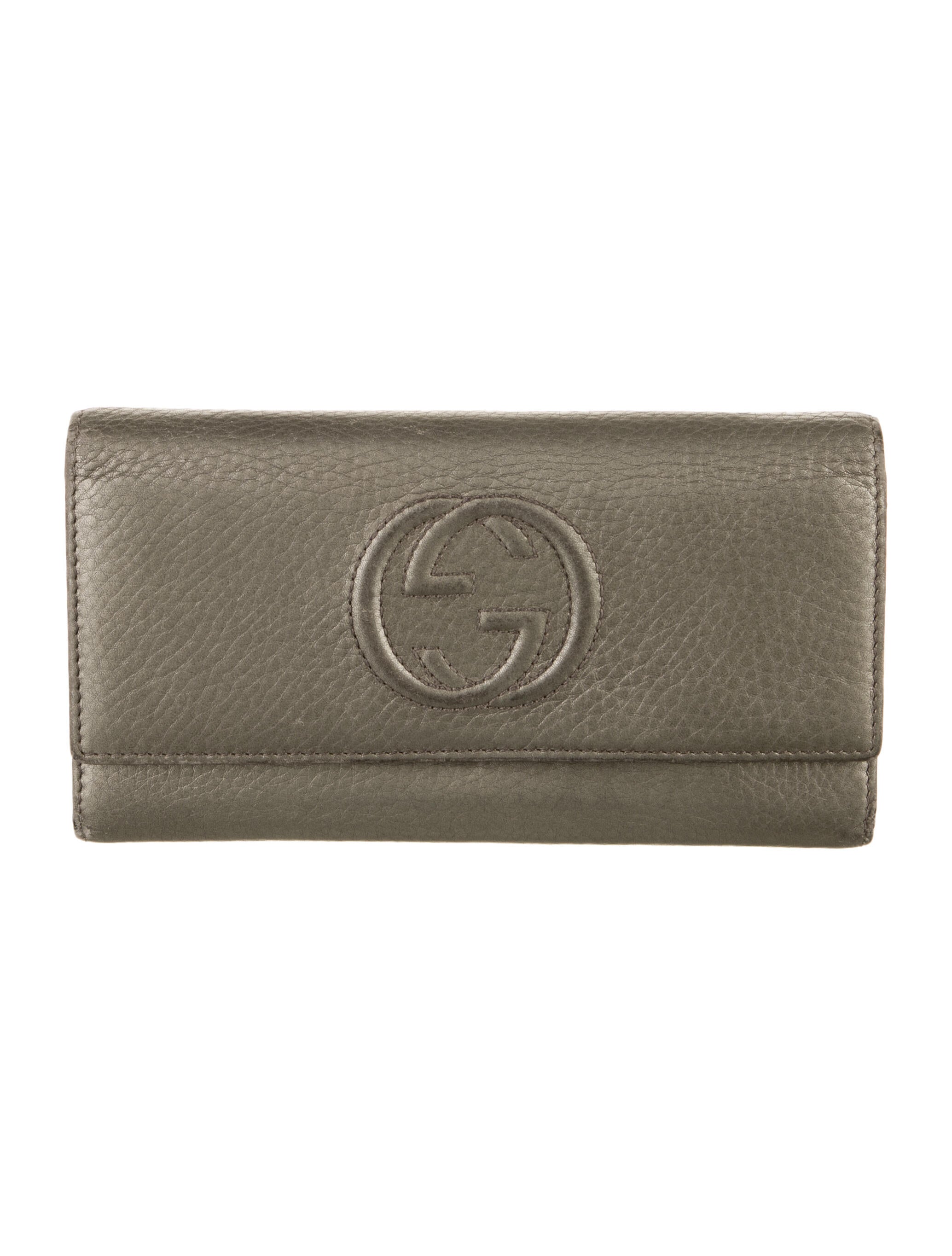 Gucci Interlocking G Logo Leather Continental Wallet