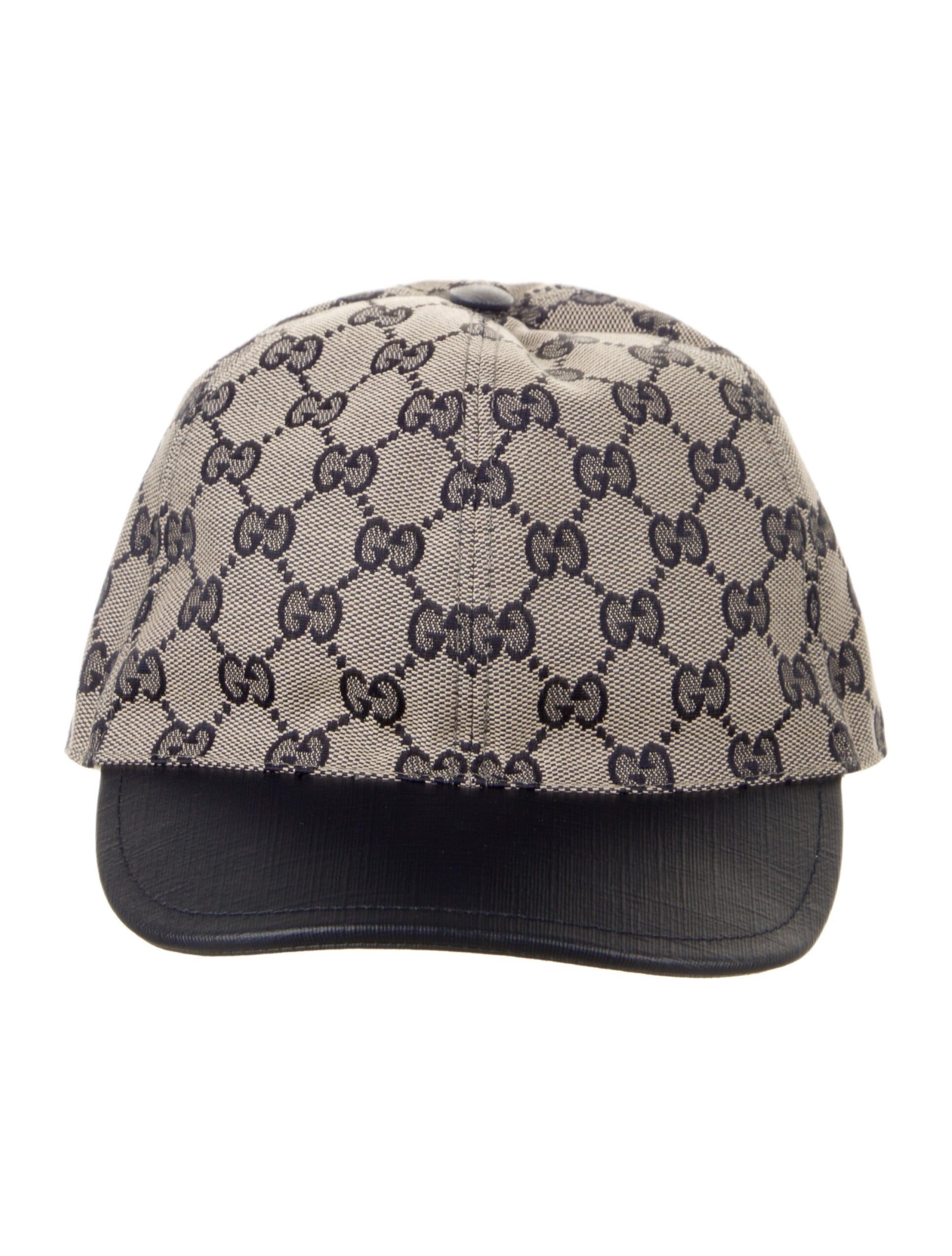 Gucci Monogram Pattern Fitted Hat w/Tags