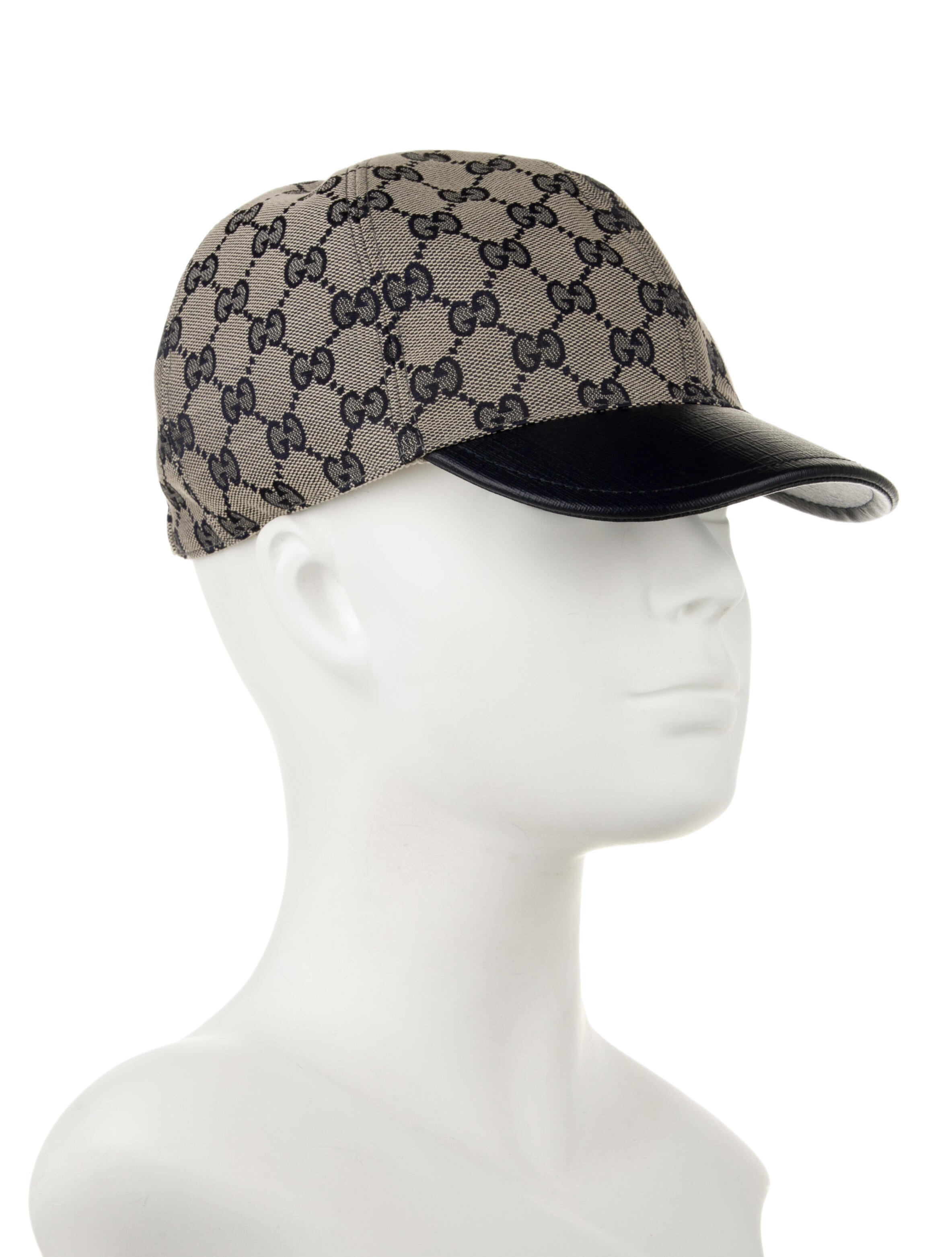 Gucci Monogram Pattern Fitted Hat w/Tags