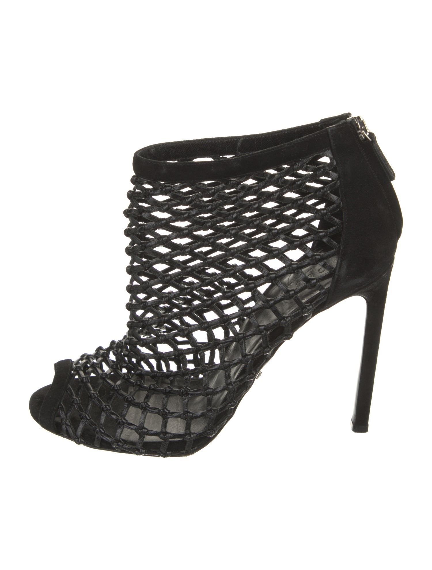 Gucci Leather Cutout Accent Boots