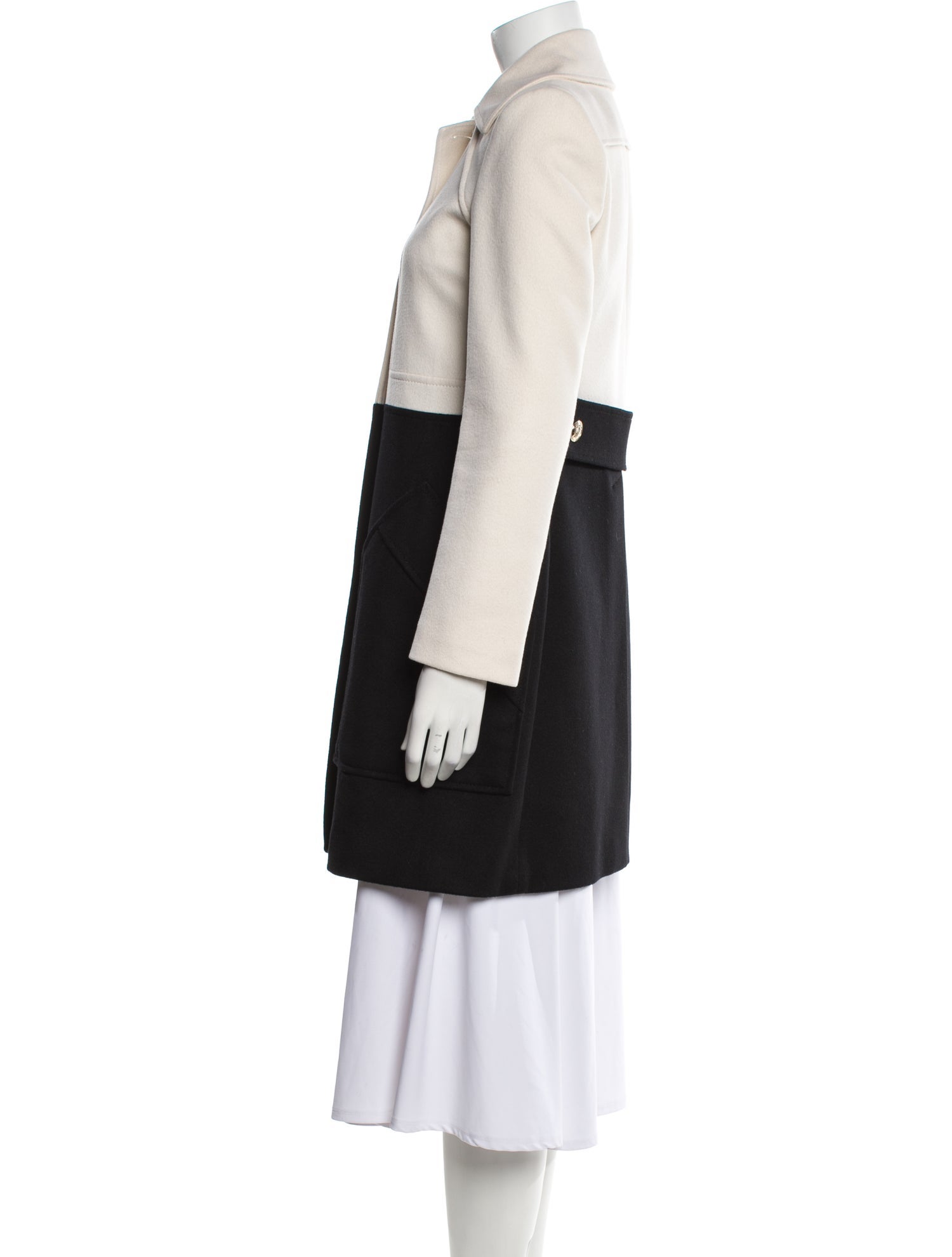 Gucci Wool Colorblock Pattern Coat