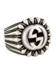 Gucci Interlocking G Engraved Cocktail Ring